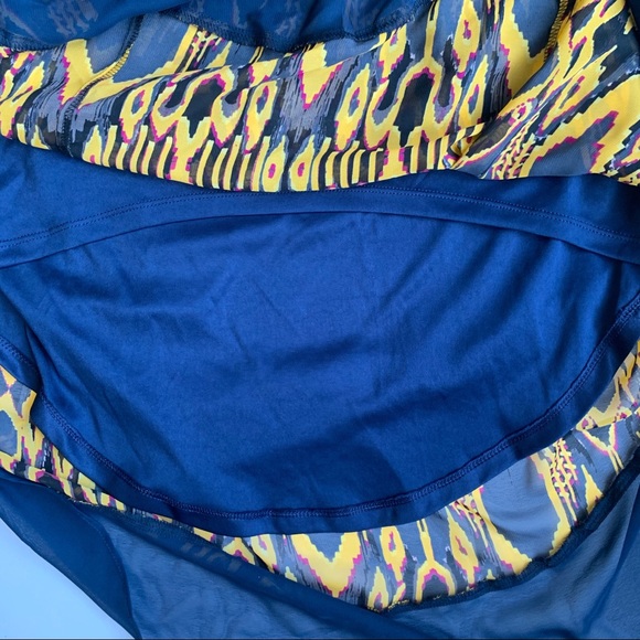 PRINCESS VERA WANG Size XS Mustard & Navy Sleeveless Dress - Picture 6 of 12